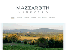 Tablet Screenshot of mazzarothvineyard.com